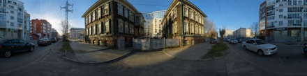 Деревянные жилые дома по ул. Алексея Беленца. Фотография.